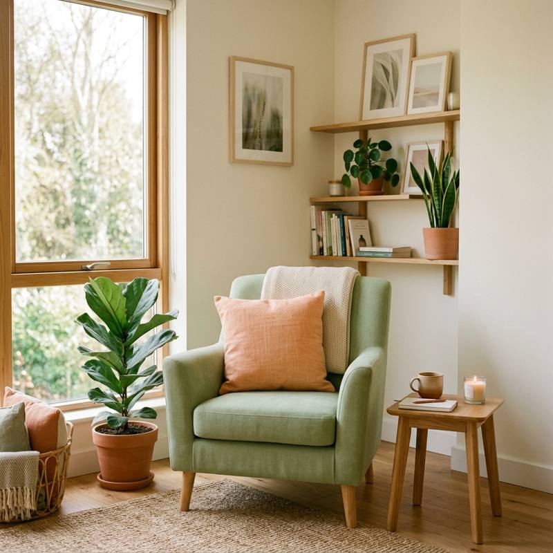 A calm corner of the Serene Mind Place studio
